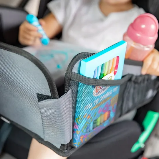 Yrda Travel Tray Reisetisch für Kinder - Faltbar - Schwarz