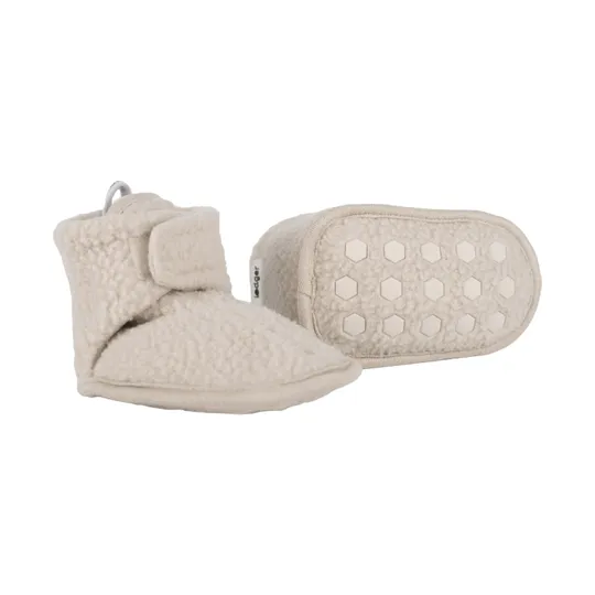 Lodger Hausschuhe - Teddy Fleece - Birch - 6-12 Monate