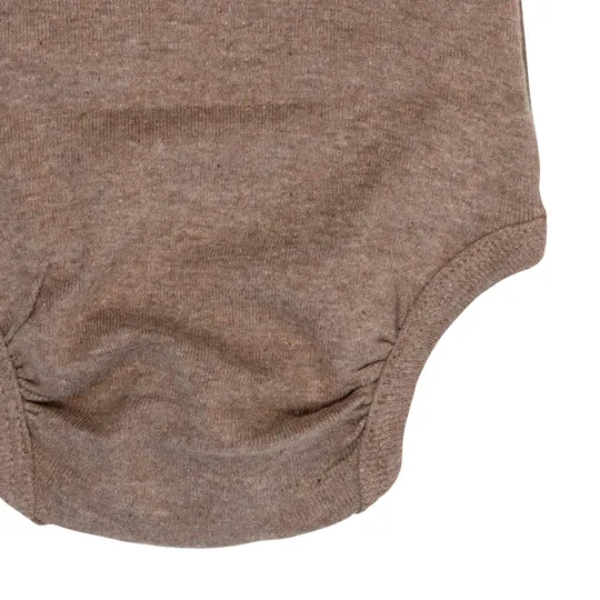 Lodger Babybody Langarm - Melange - Größe 68 - Buffalo
