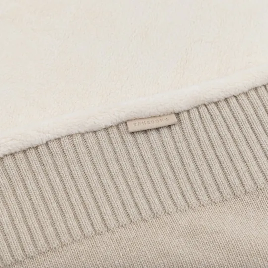 Bamboom 4-Jahreszeiten-Decke mit Kaschmir und Teddy – 80 x 100 cm 