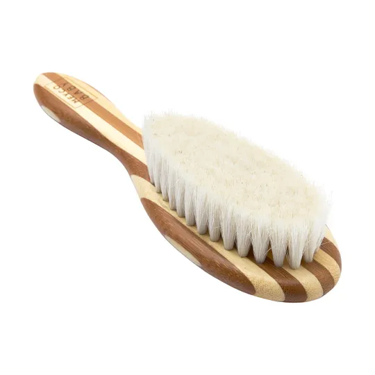 Meyco Friseurset - 3-teilig- Bambus – Streifen Natur/Walnuss