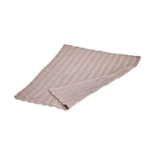 Smallstuff Puppendecke - Fishbone Knit - Powder