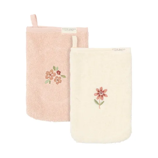 Little Dutch Waschhandschuhe Bestickt - Fairy Garden - (Set von 2)