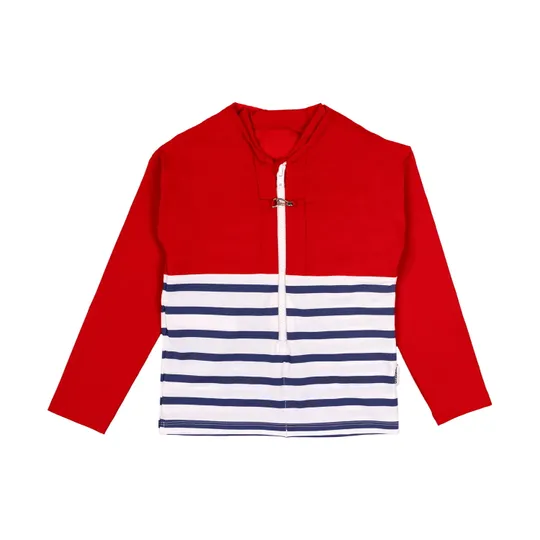 Floatee Anti-Ertrinken T-Shirt Langarm - 2 Jahre - Rot
