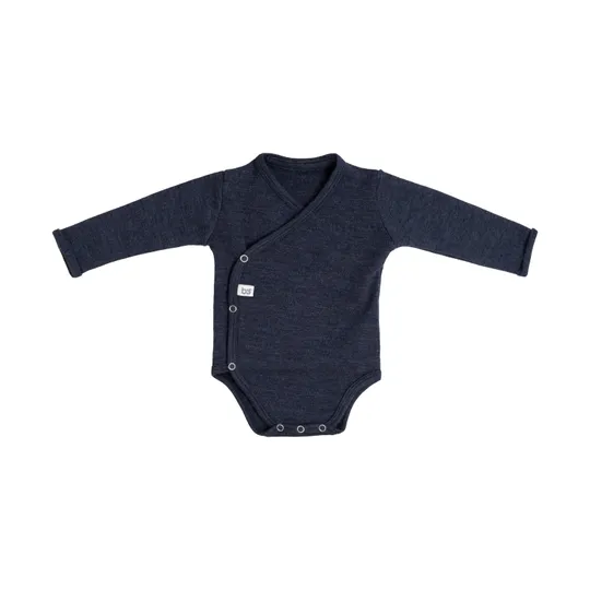 Baby's Only Meadow Babybody Langarm - Merino Fine - Größe 56 - Jeans