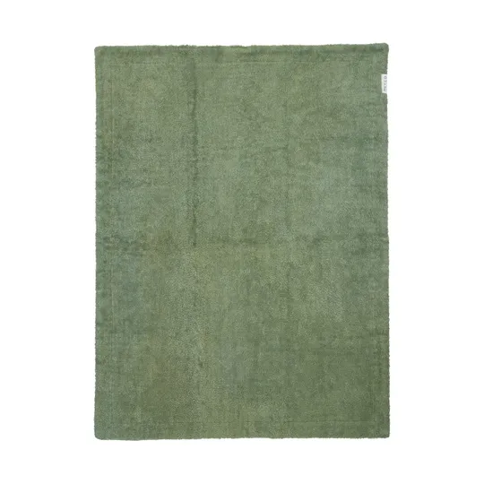 Meyco Waffel Teddy Wiegen-Decke - 75 x 100 cm - Olive Green