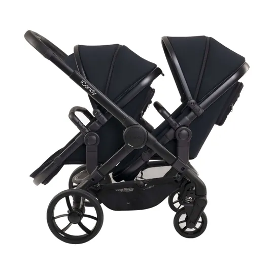 ICandy Peach 7 Geschwisterwagen - Essential Bundle - Black