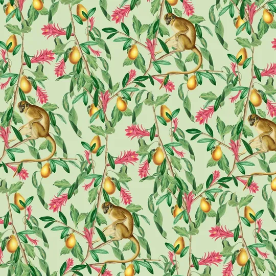 Creative Lab Amsterdam Tropical Monkey Tapete 300 x 280 cm