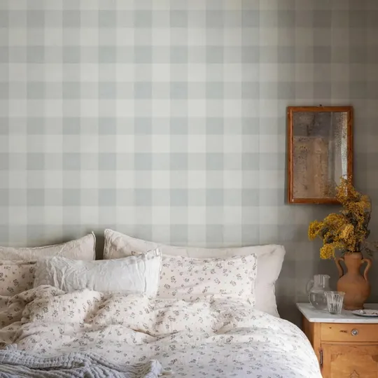 Sandberg Lykke Tapete - Misty Blue
