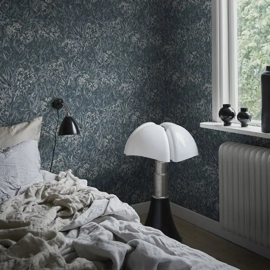 Sandberg Malin Tapete - Indigo Blau