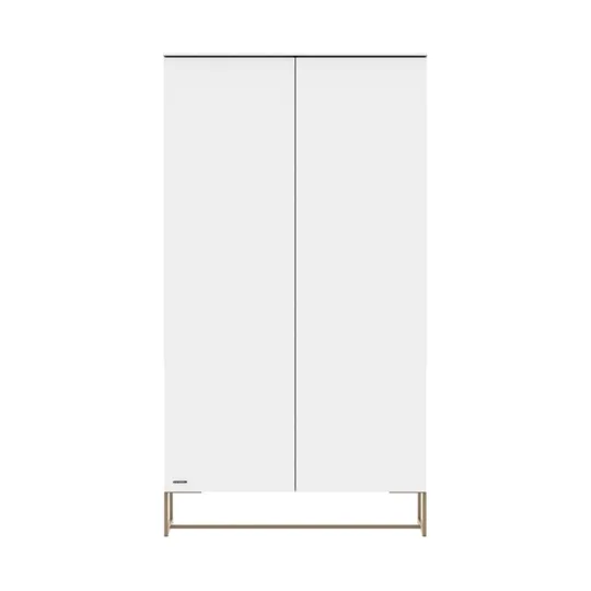 Kidsmill Intense II Kleiderschrank - 2-Türen - Mattweiß / Eiche