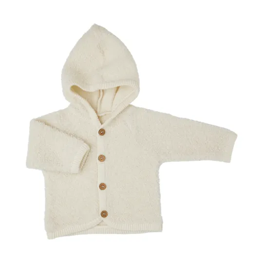 Smallstuff Jacke – Größe 68/74 – Merinowolle - Off White