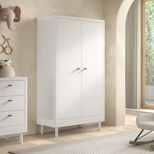 Vipack Kleiderschrank - Forrest - 2-türig - Buche Weiß