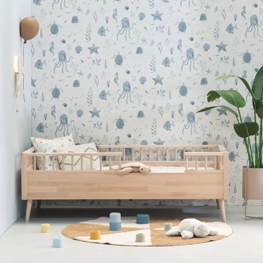 Europe Baby Sterre Kleinkinderbett - Natural - 70 x 150 cm