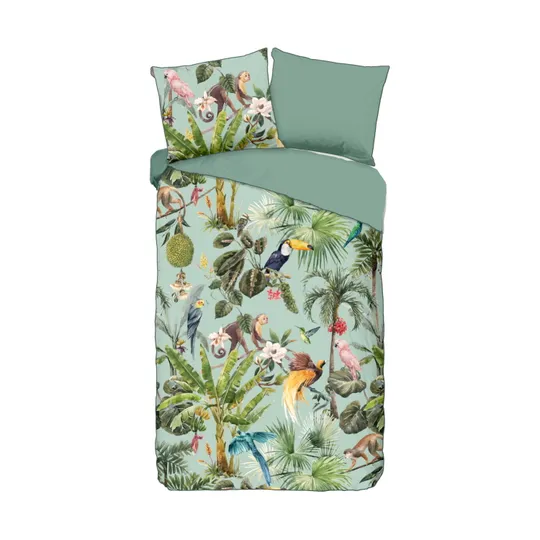 Muller Textiel Descanso Organic Bettbezug Green 140 x 200 / 220 cm