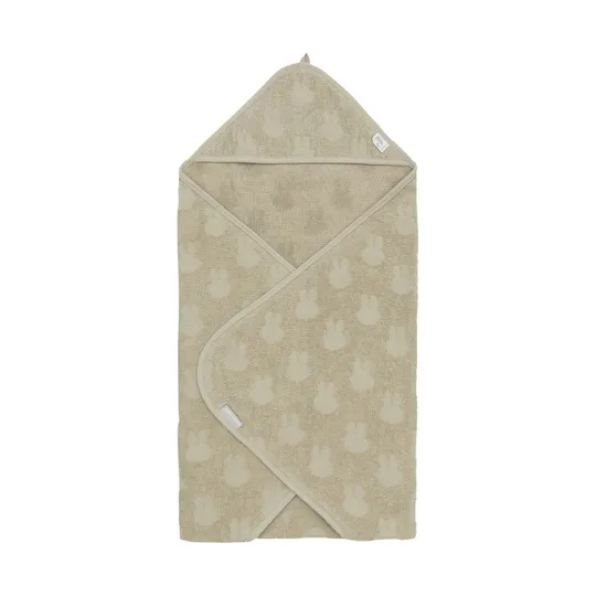 Jollein Jacquard Badecape Miffy - Frottee - 75x75 cm - Olive Green