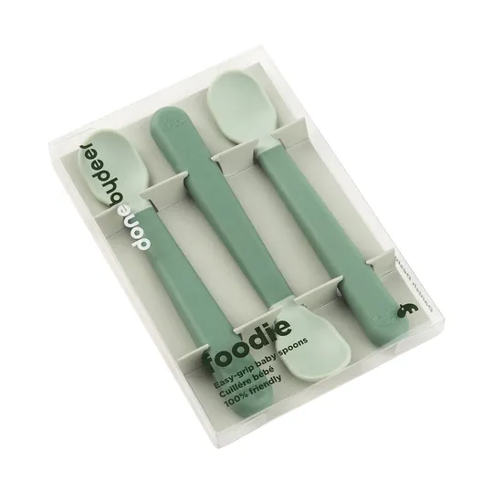 Done By Deer Easy Grip Löffel - 3 Stück - Green
