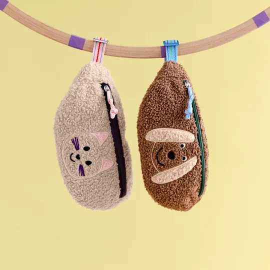 Lässig Kids Bauchtasche - Team Dog - Braun