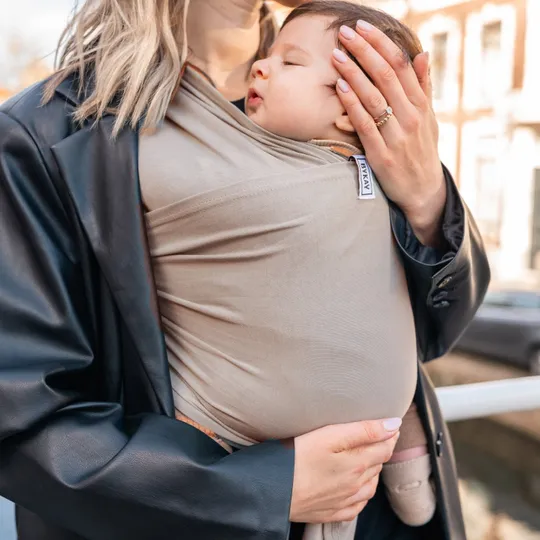 ByKay Stretchy Wrap Deluxe Babytrage - Größe M - Sand