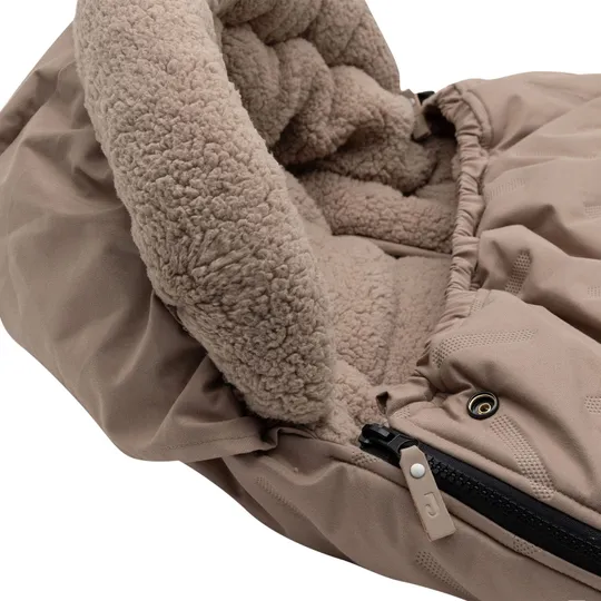 Jollein Fußsack Buggy/Kinderwagen - Embossed - Milky Coffee