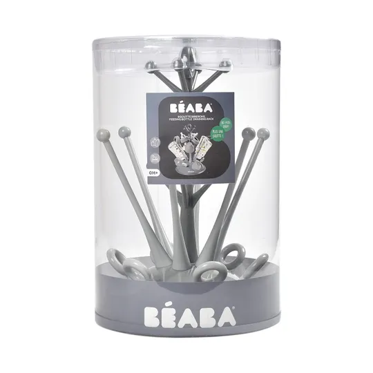 Beaba Fläschchen-Abtropfgestell Grau