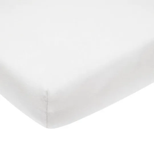 Puck Molton Spannbettlaken - White - 50x90 cm