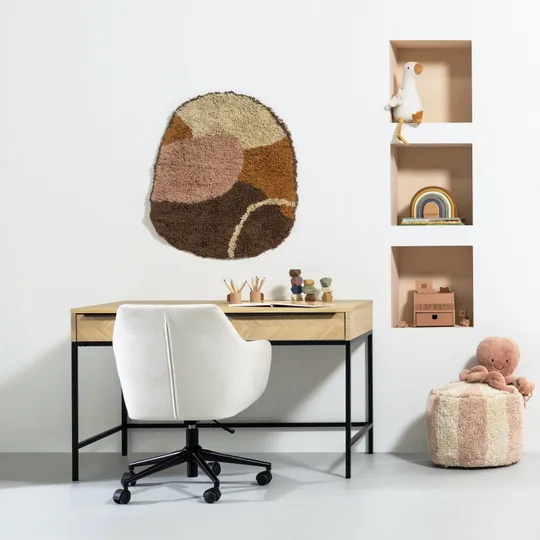 Europe Baby Beau Kinderkamer Naturel Bed - Metaal Onderstel