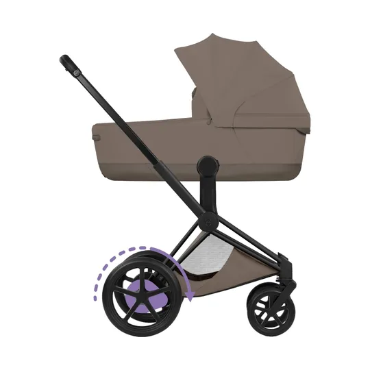 Cybex e-Priam 5 Style Kinderwagen 2-in-1 - Mattschwarzes Gestell