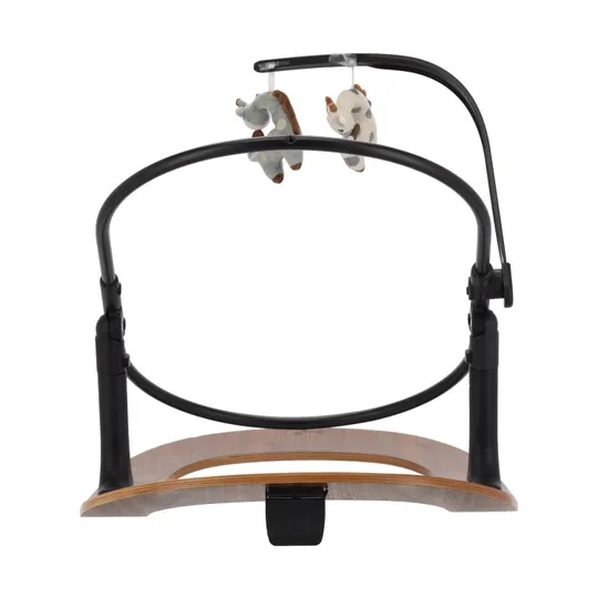 Qute Q-Sittle Newborn Rocker - Woody Black/Ivory