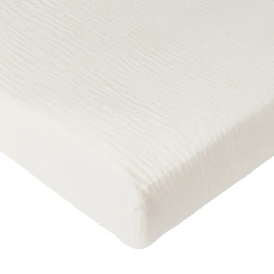 Nanami Matratzenbezug – Bio-Musselin – Latte Plain