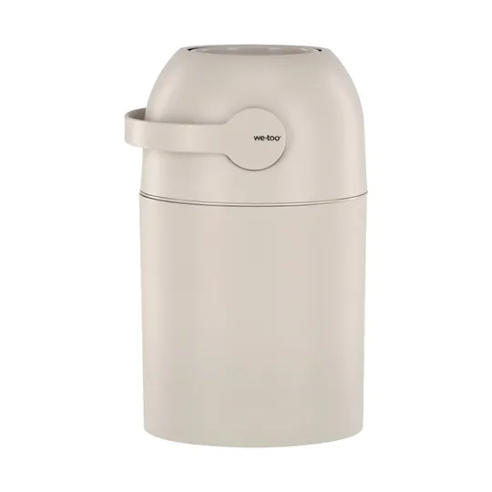 We-Too Teleskop Windeleimer Slim - Oatmeal | Deckel Slim | Windeleimerbeutel XL