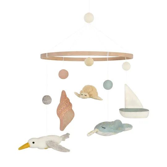 Baby Bello Laufstallmobile - Tiny Sailor - Natur