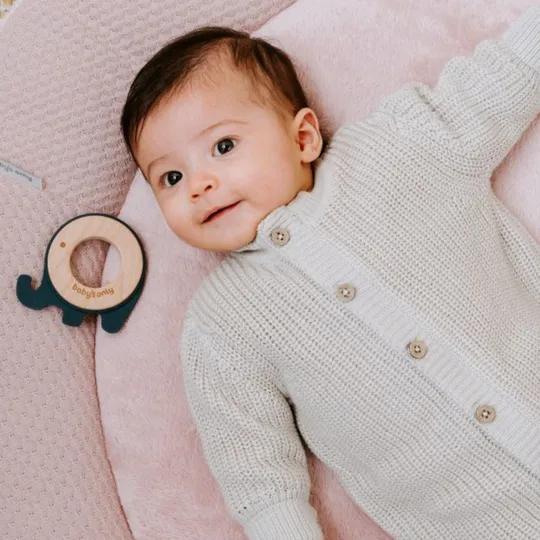  Baby’s Only Elefant Beißring Vintage Blue