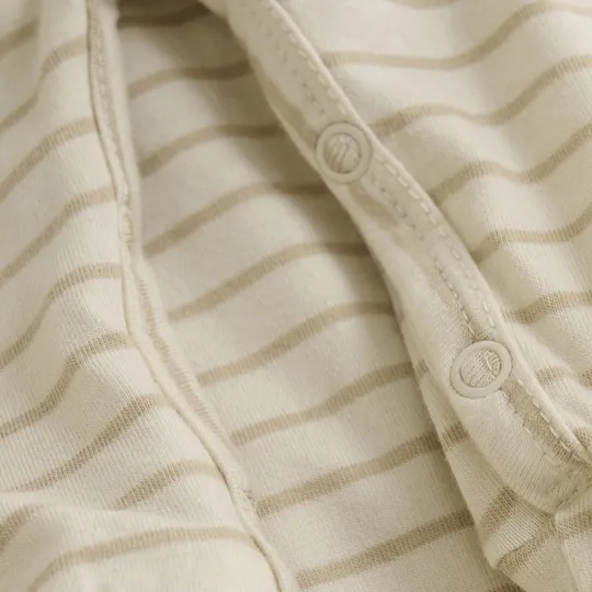 Noppies Nolan Strampler - Stripe - Größe 50 - Offwhite