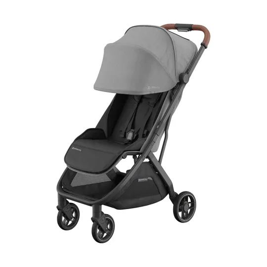 UPPAbaby Buggy - MINU V3 - Greyson Carbon Rahmen Mit Braun Leder