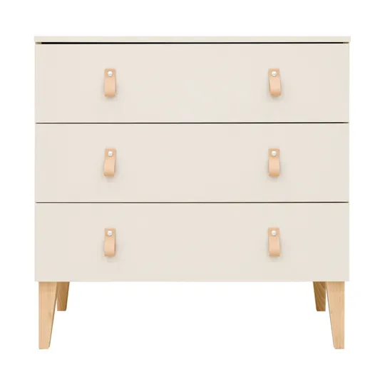 Bopita Amira Babyzimmer | Bett 70 x 140 cm + Kommode + 2-türiger Kleiderschrank