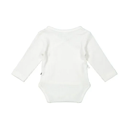 Klein Baby Wickelbody - Lange Ärmel - Größe 62 - Off White