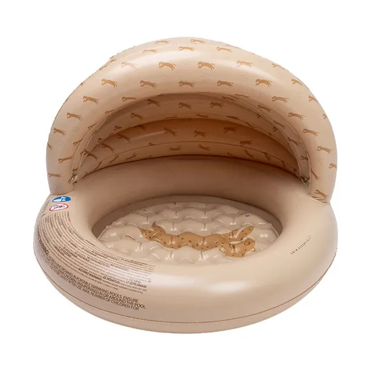 Swim Essentials Planschbecken - Roamer Canopy - Ø100 cm - Beige Leopard