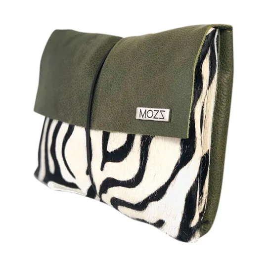Mozz Bags Wickeletui Green Zebra