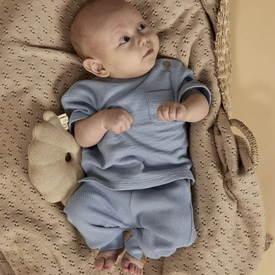 Lil' Atelier Sweatshirt - Dusty Blue - Größe 56