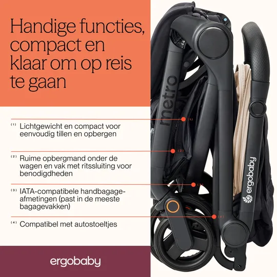 Ergobaby Metro 3 Buggy - Graphite Grey