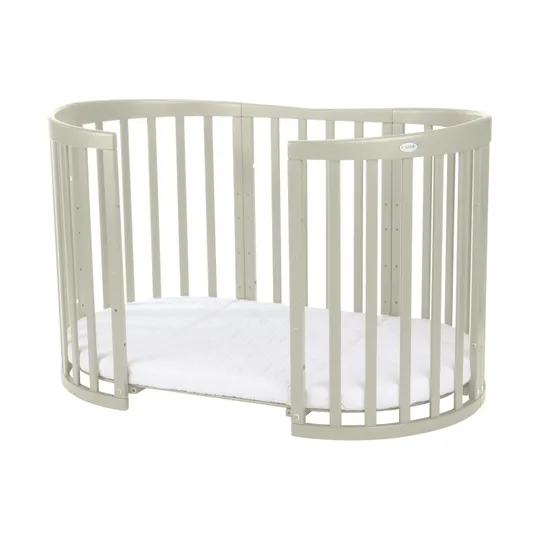 Waldin Ovales Kombibett 7-in-1 – inkl. Matratze – Olive