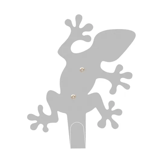 Roommate Lizard Wandhaken Grey 2 Stück