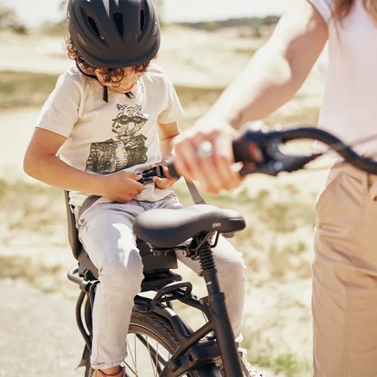 Urban Iki Junior Fahrradsitz MIK HD - Bincho Black/Inaho Beige