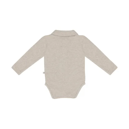 Klein Baby Polo Body - Gr. 56 - Beige Melange