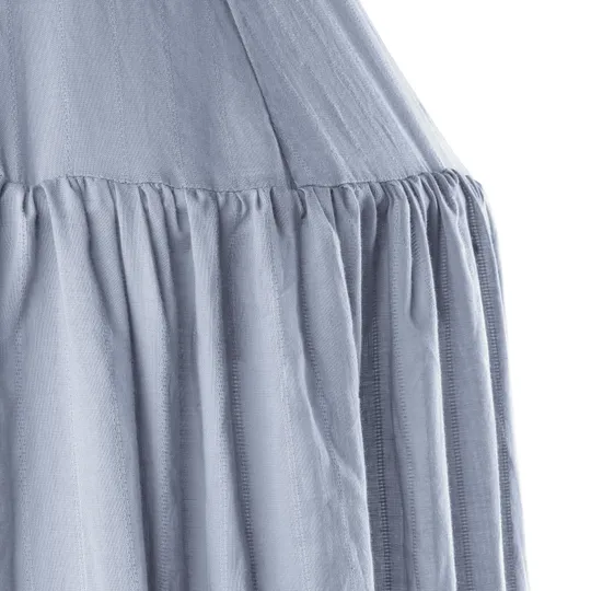 Sebra Betthimmel - Dobby Weave - Dusty Blue