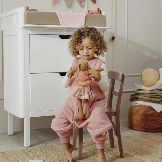 Meyco Schlafsack Jumper Gefüttert- Pre-Washed Rose - 92 cm