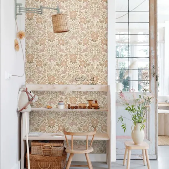 Estahome Tapete – Bloom – Jugendstilblumen