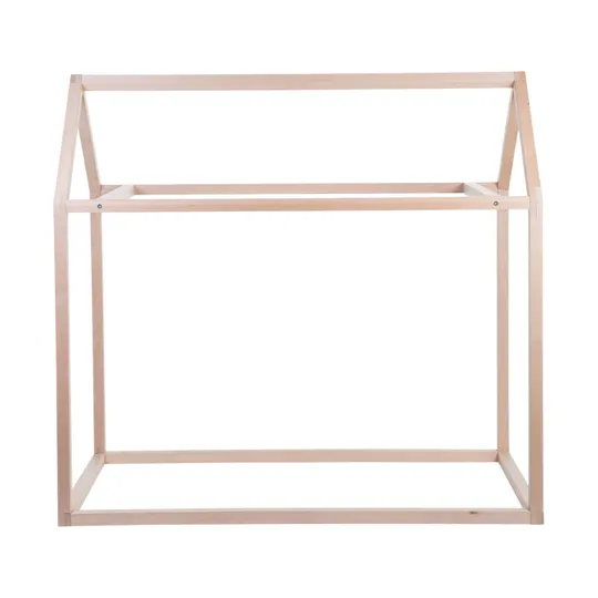 Childhome Haus Bettrahmen Natur 70 x 140 cm