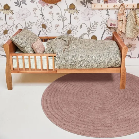 Tapis Petit Teppich Robin - Vintage Pink - 110 x 110 cm
